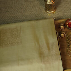 Beige Pure Silk Handloom Saree