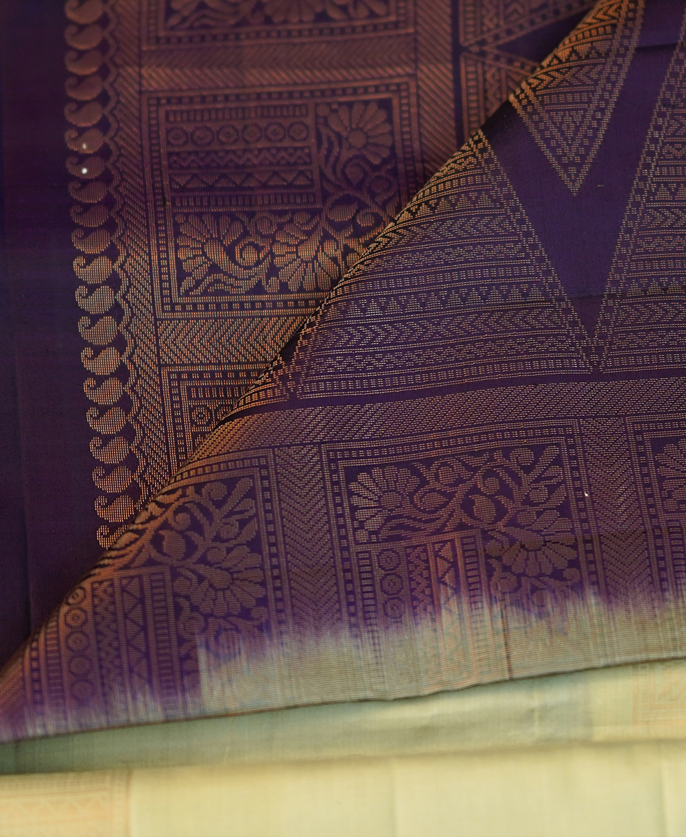 Beige Pure Silk Handloom Saree