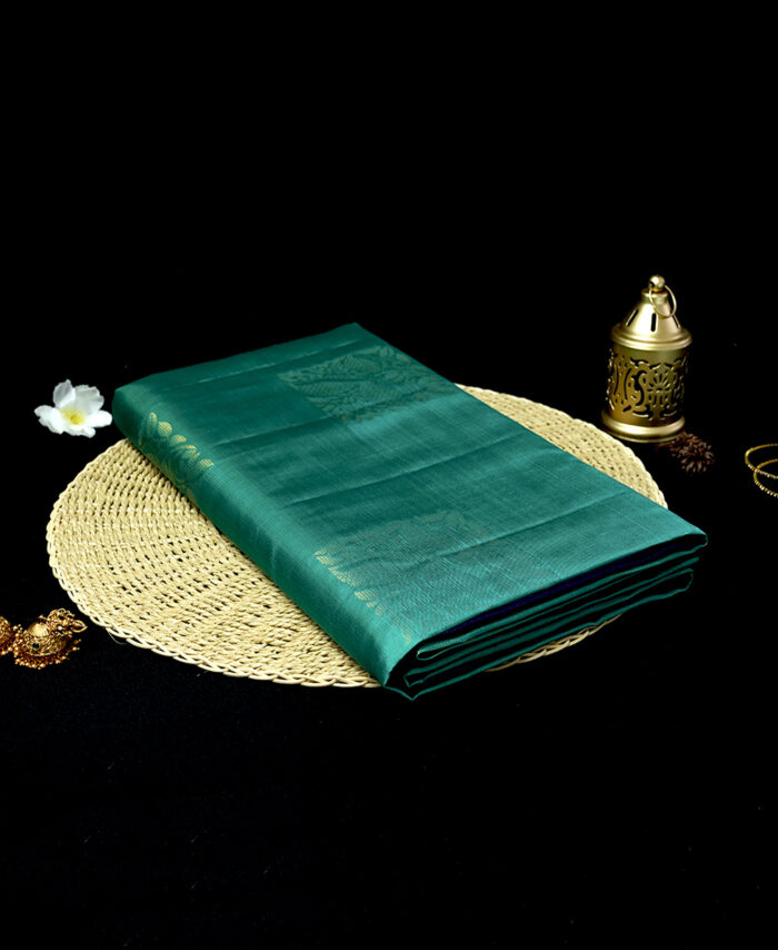 Green Pure Silk Handloom Saree SBS032506-03