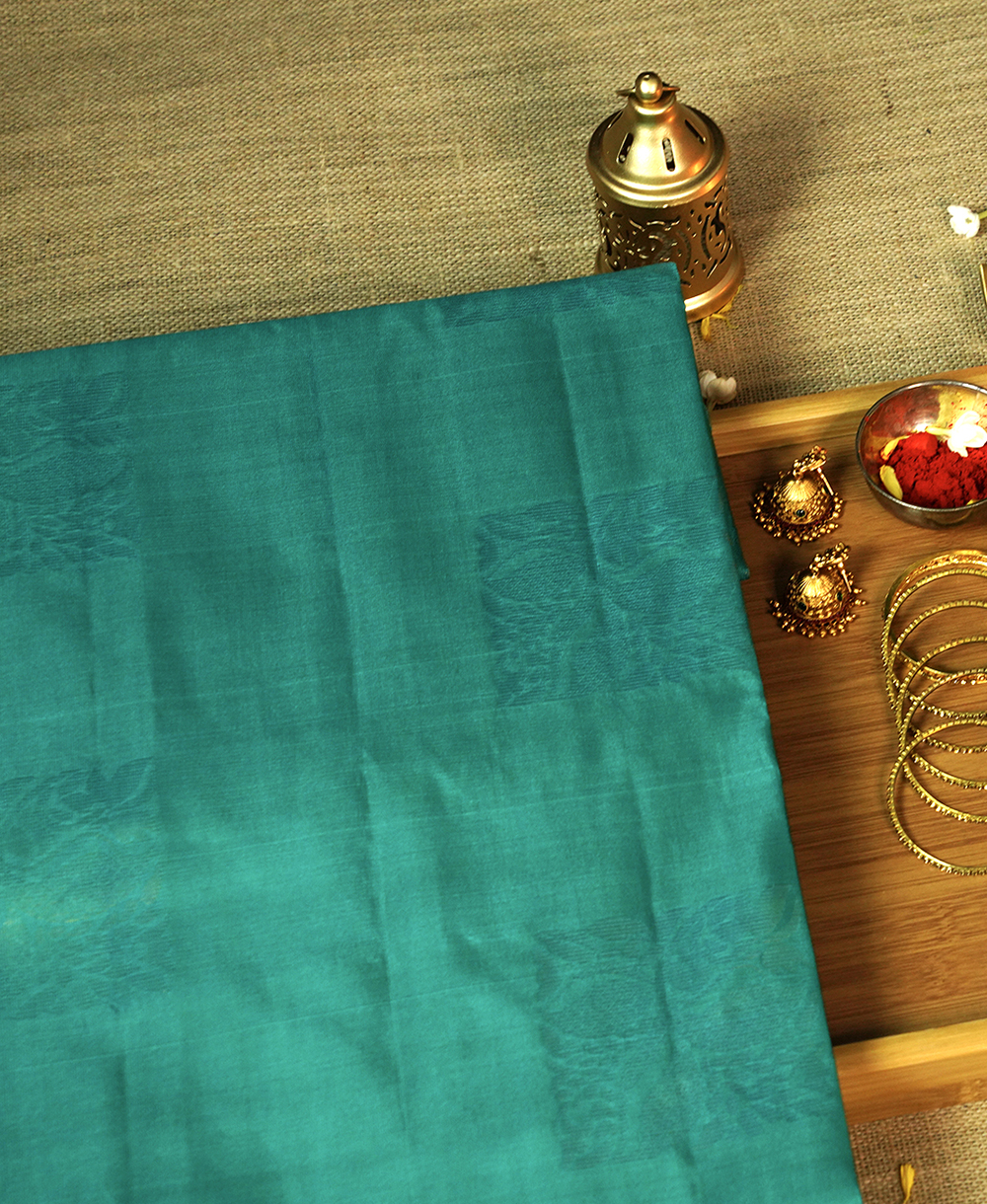 Green Pure Silk Handloom Saree SBS032506-03