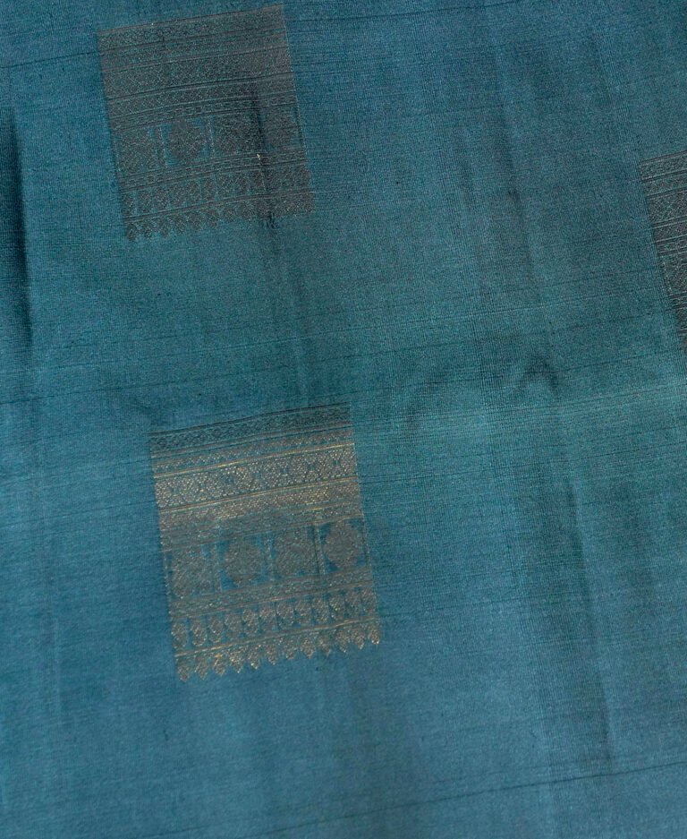 Blue Pure Silk Handloom Saree SBS082506-01