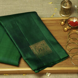 Dark Green Handloom Weight less Pure Silk saree