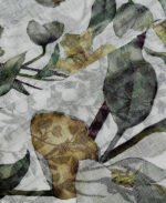 Fancy Floral Digital Linen Silk  Saree - Image 2