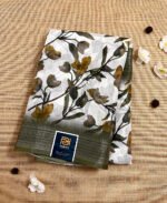 Fancy Floral Digital Linen Silk Saree LFS0208S20
