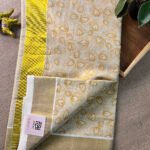 Mor Pankh Golden Zari Kerala Kasavu Saree